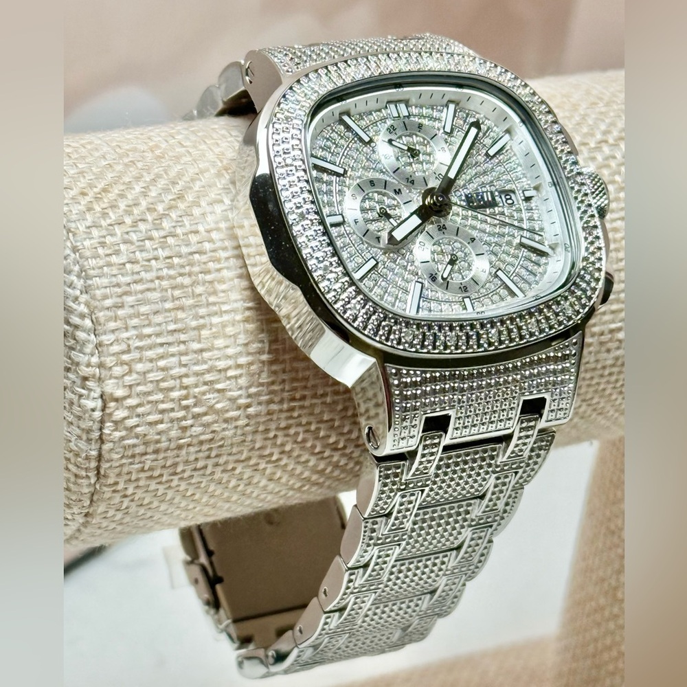 JBW Men's Diamond (1/5 ct. t.w.) Watch in Stainless-steel 48mm